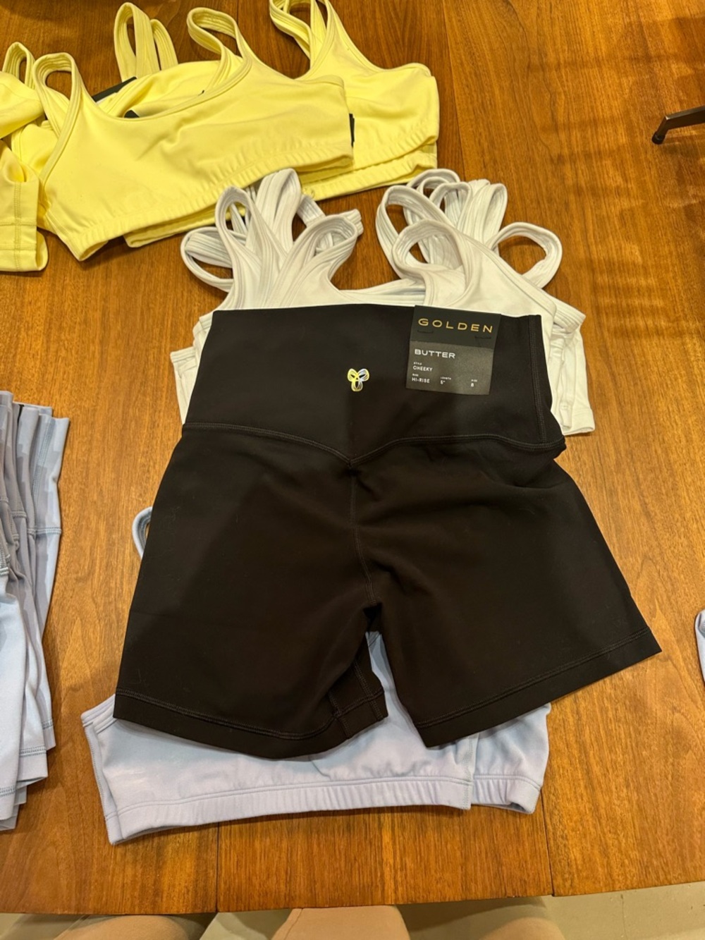 Aritzia Black High-Rise Bike Shorts